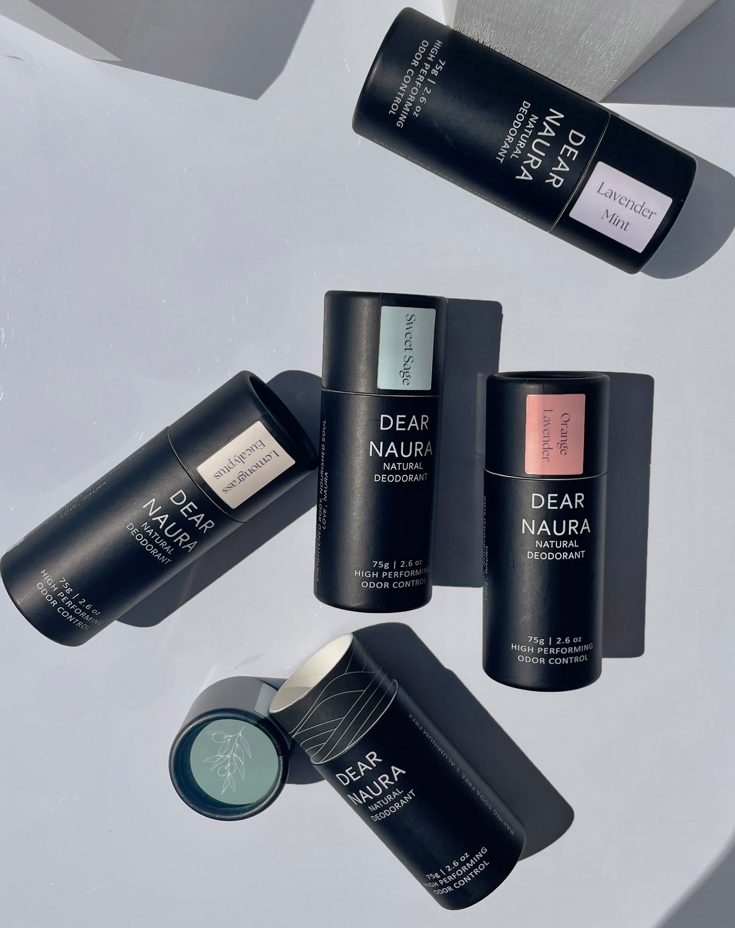 Paper packaging deodorant with variety of scents