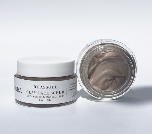 Face exfoliation_rhassoulclay_AHA face and Lips scrub