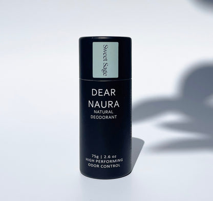 Dear Naura plastic-free natural deodorant in Sweet Sage | Natural Deodorant | Baking Soda Free Deodorant | Plastic Free | Sensitive Skin| Natural deodorant that actually works