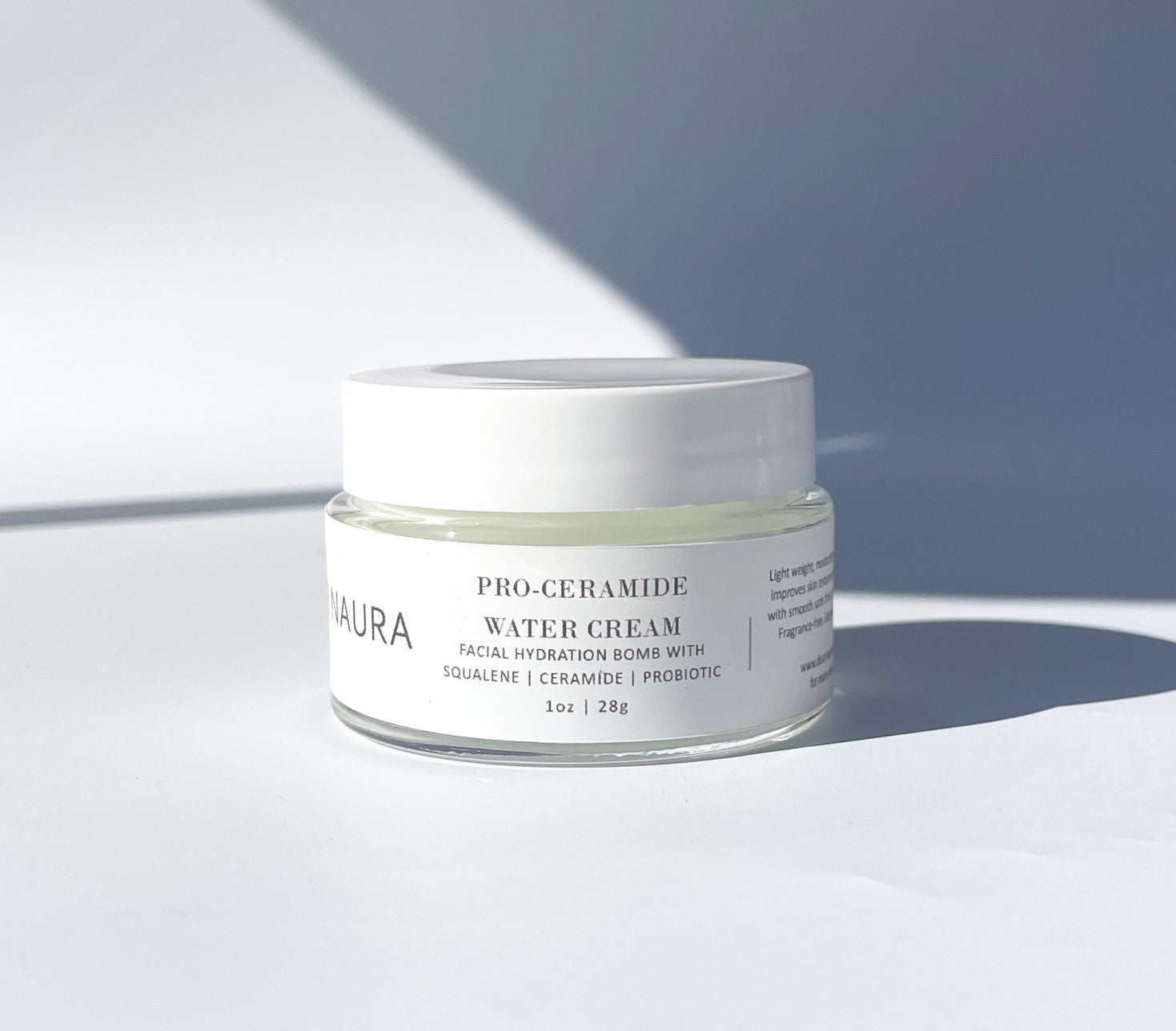 Water Based Ceramide Face Cream by Dear Naura, a lightweight moisturizer with ceramides and hyaluronic acid for soft hydrated skin